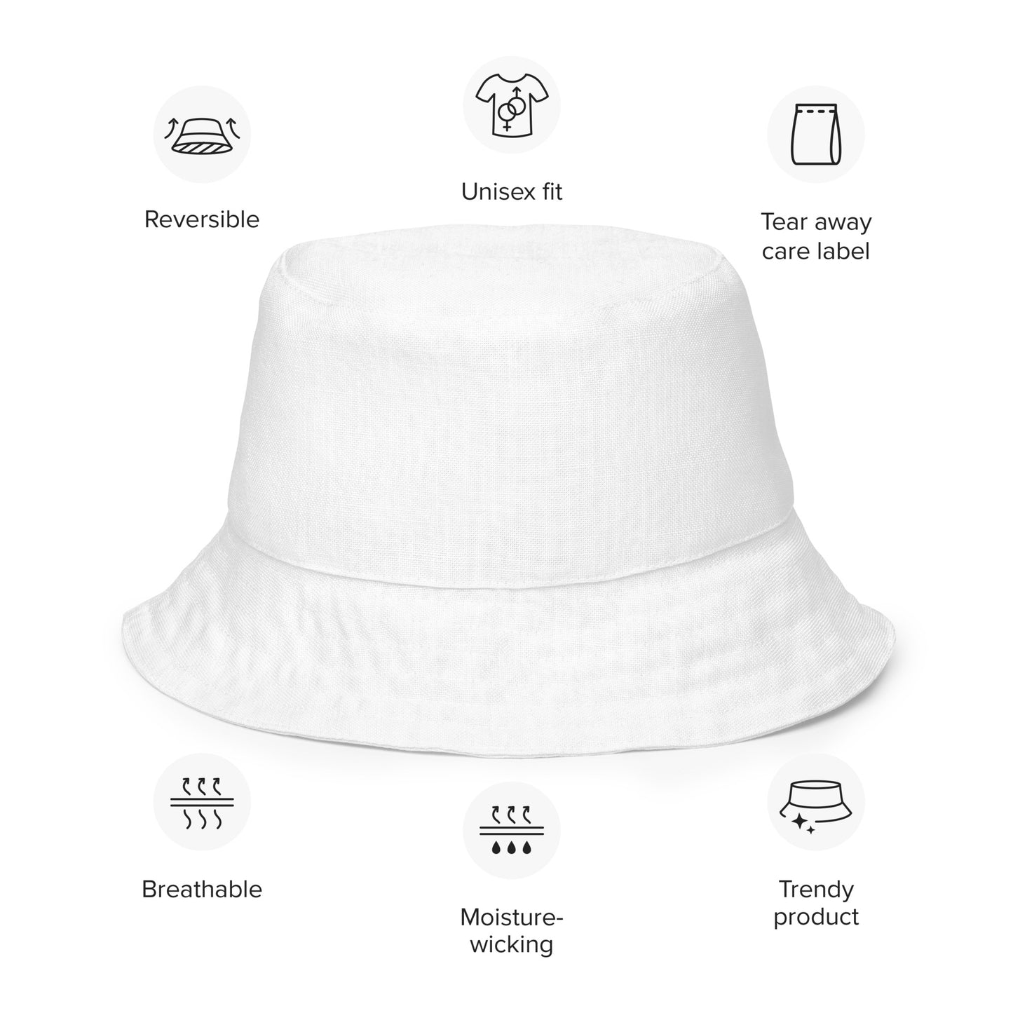 Silver Surf Reversible Bucket Hat